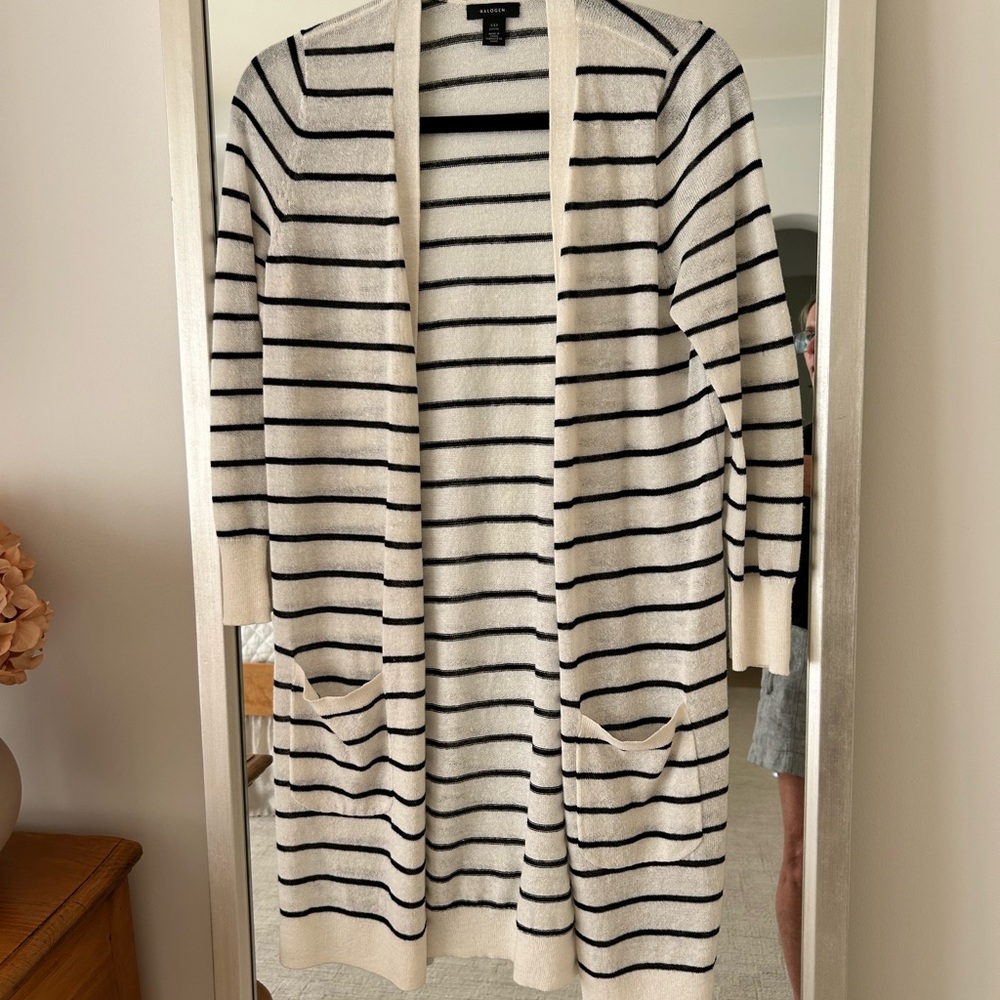 Cute Striped Duster Sweater